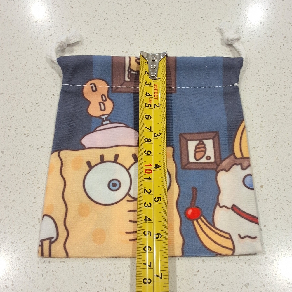 SpongeBob Drawstring Pouch, New - Picture 3 of 4